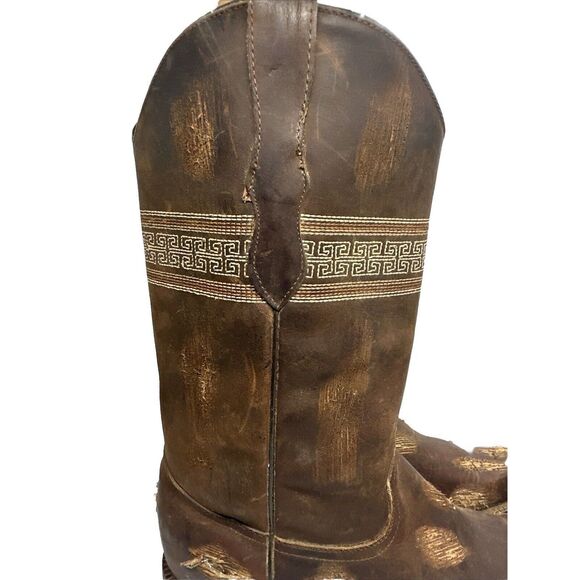 Men’s Boots and Leather Size 8  Brown And Metal Holes Tres Garcia main image 11
